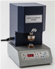 ขายเครื่องมือทดสอบทางด้านยางและพลาสติก เป็นเครื่องทดสอบความหนืดของวัสดุ RAPID PLASTIMETER 