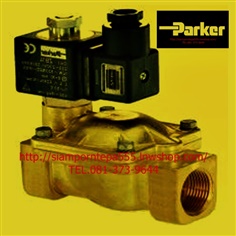 P-VE7321BIV00-220V  Parker  Solenoid valve 2/2 size 3/8" ทองเหลือง NC Pressure 0.1-20 bar(kg/cm3) 300psi ไฟ 220V ใช้กับ แก๊ส น้ำ น้ำมัน จากอิตาลี ส่งฟรีทั่วประเทศ