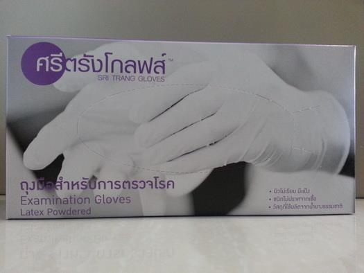 ถุงมือตรวจโรค Examination Gloves,ถุงมือ ถุงมือสำหรับการตรวจโรค ถุงมือแพทย์,Sri trang (ศรีตรัง),Plant and Facility Equipment/Safety Equipment/Gloves & Hand Protection
