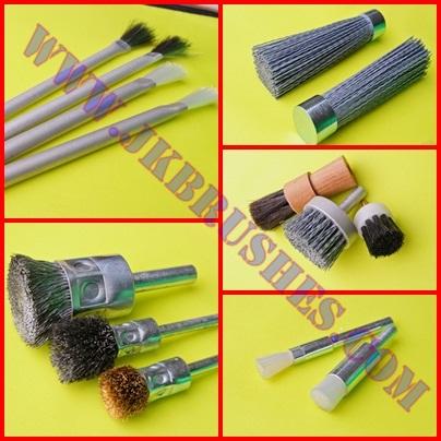 End Brush with Shank,End brush, แปรงหัวไม้ขีด, แปรงหัวดอกไม้ , แปรงปัดฝุ่น , แปรงหัวก้าน,,Tool and Tooling/Hand Tools/Brushes