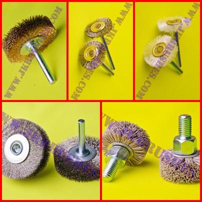 Mini Wheel Brush With Shank,แปรงล้อจิ๋ว, mini wheel brush with shank , mini wheel brush , wheel brush,J K b r u s h e s,Tool and Tooling/Hand Tools/Brushes