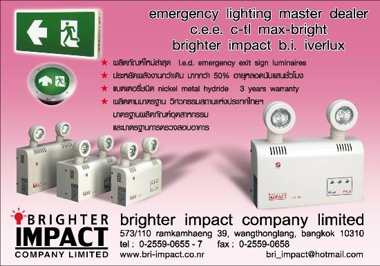 L.E.D. โคมไฟฉุกเฉิน L.E.D. emergency lighting luminaires,L.E.D. โคมไฟฉุกเฉิน L.E.D. emergency lighting luminaires,c.e.e., c-tl, brighter impact, max-bright,Plant and Facility Equipment/HVAC/Equipment & Supplies