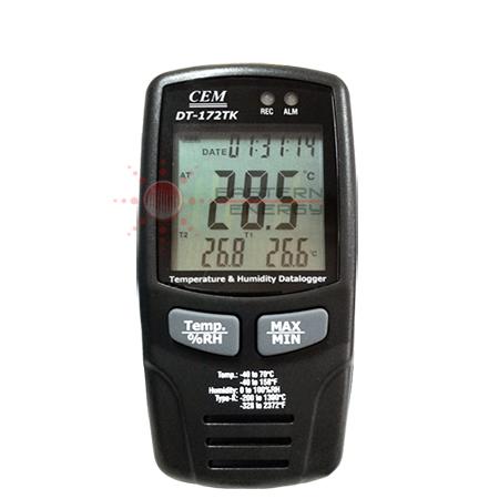 เครื่องบันทึกอุณหภูมิ ความชื้น USB Datalogger w/Type K Dual Thermometer,เครื่องบันทึกอุณหภูมิ ความชื้น,  เครื่องอุณหภูมิ และความชื้น,CEM,Instruments and Controls/Test Equipment