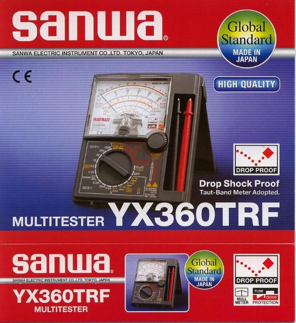 มัลติมิเตอร์แบบเข็ม Sanwa YX360TRF,analog multimeter , Sanwa , Sanwa YX360TRF , มัลติมิเตอร์แบบเข็ม,Sanwa,Instruments and Controls/Meters