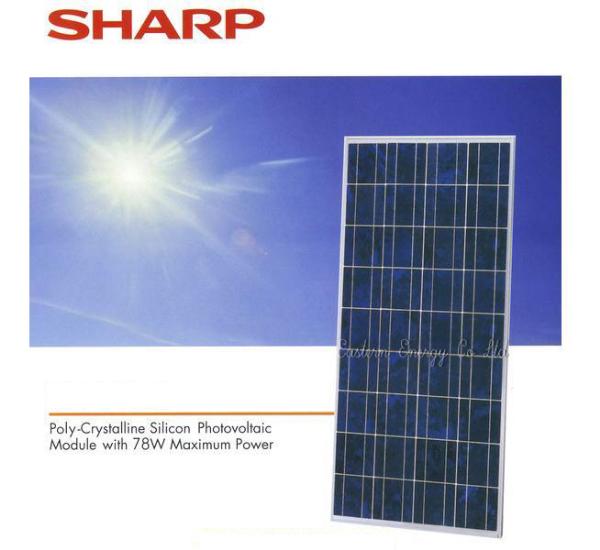 โซล่าเซลล์ Solar cell ขนาด 78 วัตต์,โซล่าเซลล์,SHARP,Energy and Environment/Solar Energy Products/Solar Cells, Solar Panel