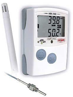 เครื่องวัด บันทึกอุณหภูมิ ความชื้น แสง + 2 external input KIMO ,เครื่องวัด บันทึกอุณหภูมิ ความชื้น แสง + 2 external input KIMO ,,Instruments and Controls/Thermometers
