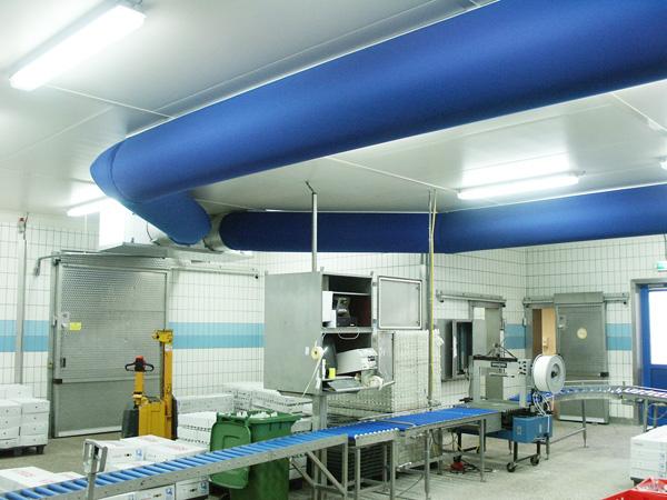 Food Industry อุตสาหกรรมอาหาร vs ท่อลมแอร์ผ้า (Fabric/Textile duct, Duct Sock),ท่อลมแอร์ผ้า,fabric duct,textile air duct,air sock,EuroAir,Construction and Decoration/Heating Ventilation and Air Conditioning