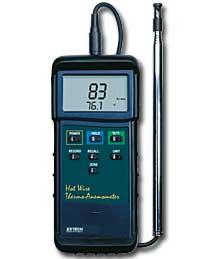 เครื่องวัดความเร็วลม เครื่องวัดอุณหภูมิ Heavy Duty Hot Wire Anemometer รุ่น 407123 ,เครื่องวัดความเร็วลม, Hot Wire Anemometer,,Instruments and Controls/Air Velocity / Anemometer