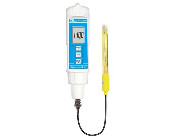เครื่องวัดค่ากรด-ด่าง ชนิดปากกา [PEN TYPE pH meter] PH-220,เครื่องวัดค่ากรด-ด่าง,pH meter,PH-220,Lutron,Energy and Environment/Environment Instrument/PH Meter