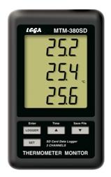 เครื่องวัดอุณหภูมิแสดงผล 3 ช่อง [DESKTOP Type 3 Channels Thermometer Monitor] MTM-380SD,เครื่องวัดอุณหภูมิ,Thermometer,MTM-380SD,Lutron,Lutron,Instruments and Controls/Measuring Equipment