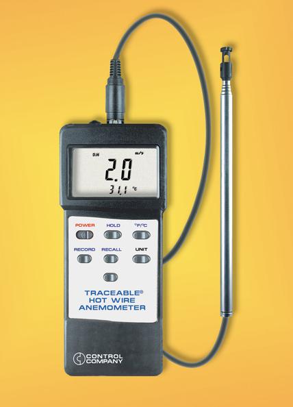 Hot Wire Anemometer/Thermometer,Hot Wire Anemometer/Thermometer,Control,Instruments and Controls/Air Velocity / Anemometer