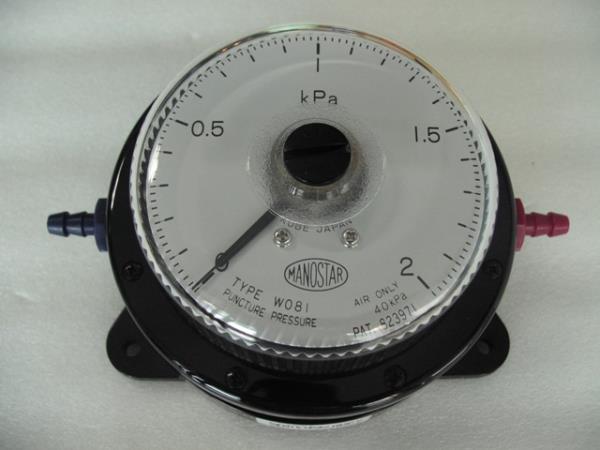 MANOSTAR Low Differential Pressure Gauge WO81FN2E,WO81FN2E, WO81, YAMAMOTO, MANOSTAR, Pressure Gauge,MANOSTAR,Instruments and Controls/Gauges