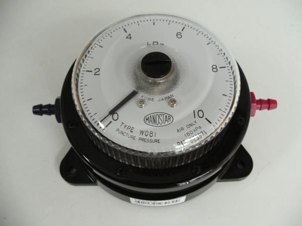 MANOSTAR Low Differential Pressure Gauge WO81FN10E,MANOSTAR, Pressure Gauge, WO81FN10E, YAMAMOTO,MANOSTAR,Instruments and Controls/Gauges