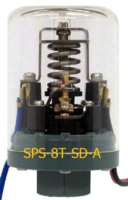 SANWA DENKI Pressure Switch SPS-8T-SD-A (Upper),SANWA DENKI, Pressure Switch, SPS-8T-SD-A (Upper),SANWA DENKI,Instruments and Controls/Switches