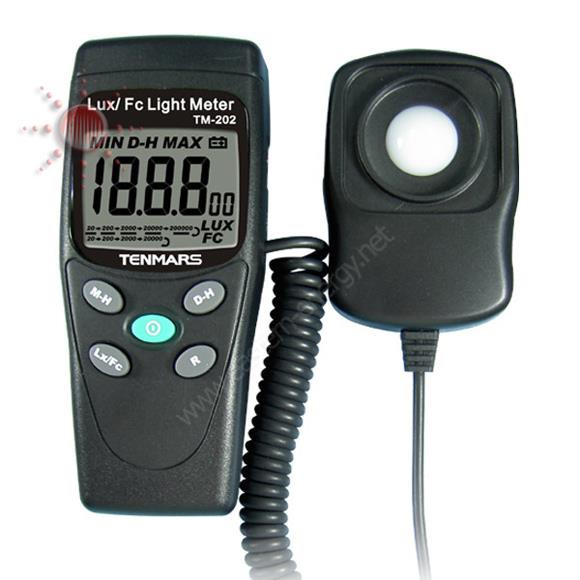 Digital Lux Meter เครื่องวัดแสง รุ่น TM-202,เครื่องวัดแสง, Digital Lux Meter ,Tenmars,Energy and Environment/Environment Instrument/Lux Meter