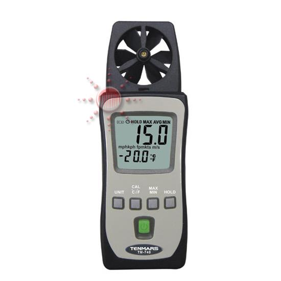 เครื่องวัดความเร็วลม Pocket Size Anemometer รุ่น TM-740,เครื่องวัดอัตราลม, Anemometer,เครื่องวัดความเร็วลม,Tenmars,Instruments and Controls/Air Velocity / Anemometer