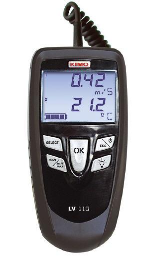 Anemometer KIMO LV110,Anemometer, KIMO, LV110 , เครื่องวัดความเร็วลม,KIMO,Instruments and Controls/Air Velocity / Anemometer