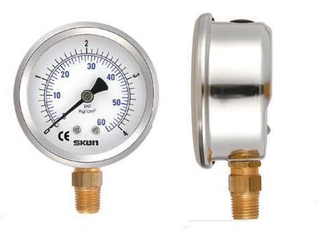 SKON-Liquid Filled Pressure Gauge ,Bottom Connection ,เกย์วัดแรงดัน / Pressure Gauge,SKON,Instruments and Controls/Gauges