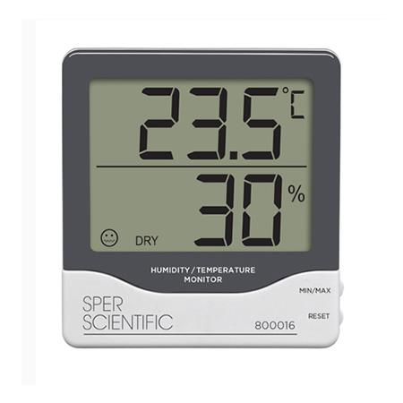 เครื่องวัดอุณหภูมิ ความชื้น Big Digit Hygro รุ่น 800016,เครื่องวัดอุณหภูมิความชื้น, Digital Hygro-Thermometer,SPER SCIENTIFIC,Instruments and Controls/Test Equipment