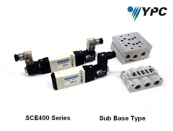 YPC- 3/2,5/2, 5/3 Solenoid Valves  SCE400B  Series Sub Base Type,YPC-/SCE411-IP /SCE420-IP /SCE433-IP /SCE461-IP / Solenoid Valve,YPC,  YONWOO,Pumps, Valves and Accessories/Valves/Air Valves