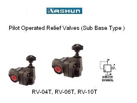 ASHUN - Pilot Operated Relief Valves ,ASHUN-RV-04T, RV-06T, RV-10T / Pilot Operated Relief Valve,ASHUN,Pumps, Valves and Accessories/Valves/Relief Valves