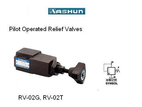 ASHUN - Direct Type Relief Valves Size 02,ASHUN-RV-02G, RV-02T / Pilot Operated Relief Valve / Direct Type Relief Valves,ASHUN,Pumps, Valves and Accessories/Valves/Relief Valves