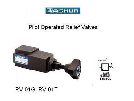 ASHUN - Direct Type Relief Valves Size 01,ASHUN-RV-01G, RV-01T / Pilot Operated Relief Valve / Direct Type Relief Valves,ASHUN,Pumps, Valves and Accessories/Valves/Relief Valves