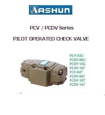 ASHUN - Pilot Operated Check Valves  ,ASHUN-PCV-04T /PCV-06T /PCDV-04T /PCDV-06G /PCDV-1 / Pilot Operated Check Valve,ASHUN,Machinery and Process Equipment/Machinery/Hydraulic Machine