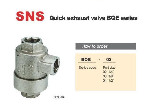 SNS - Quick exhaust Valves BQE SERIES,SNS-BQE-01 /BQE-02 /BQE-03 /BQE-04 / Quick exhaust Valve,SNS,Tool and Tooling/Pneumatic and Air Tools/Other Pneumatic & Air Tools