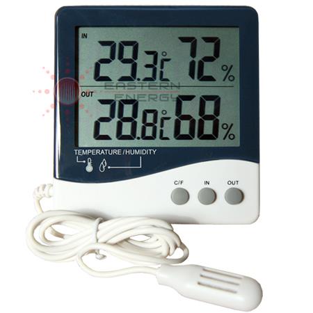 เครื่องวัดอุณหภูมิ 2จุด และความชื้น 2จุด ภายใน-ภายนอก รุ่น TH060H,เครื่องวัดอุณหภูมิ และความชื้น,,Instruments and Controls/Thermometers