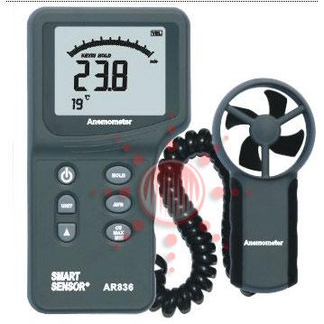 เครื่องวัดความเร็วลม [ANEMOMETER] AR836,เครื่องวัดความเร็วลม,ANEMOMETER,,Instruments and Controls/Air Velocity / Anemometer