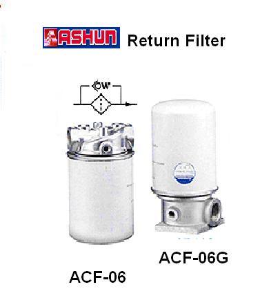 ASHUN -  Return Filter,ASHUN - ACF-06 /ACF-10 / ACF-06G /ACF-10G / Return Filter,ASHUN,Machinery and Process Equipment/Machinery/Hydraulic Machine