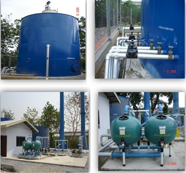ระบบผลิตน้ำประปาขนาด 100 cu.m/hr.,water treatment , sand filter , ระบบผลิตน้ำประปา,Revol,Energy and Environment/Water Treatment