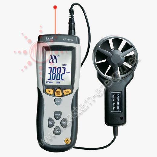 เครื่องวัดความเร็วลม [Anemometer] DT-8894,เครื่องวัดความเร็วลม,Hot wire และ Pitot tube ,,Instruments and Controls/Air Velocity / Anemometer