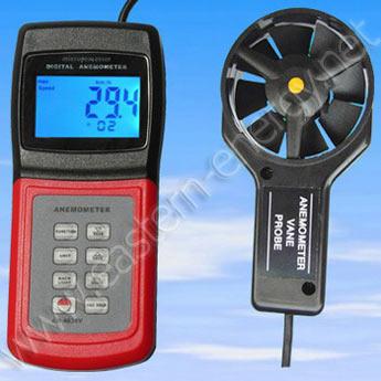 เครื่องวัดความเร็วลม และอุณหภูมิ AM-4836V ,เครื่องวัดความเร็วลม,Hot wire และ Pitot tube ,,Instruments and Controls/Air Velocity / Anemometer
