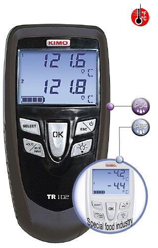 Thermometers TR102 เทอร์โมมิเตอร์   ,เครื่องวัดอุณหภูมิ วัดอุณหภูมิ-ความชื้นสัมพัทธ์,KIMO,Instruments and Controls/Thermometers