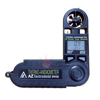 เครื่องวัดความเร็วลม อุณหภูมิ Thermo-Anemometer รุ่น 8908,เครื่องวัดความเร็วลม และอุณหภูมิ ,AZ Instrument,Instruments and Controls/Air Velocity / Anemometer