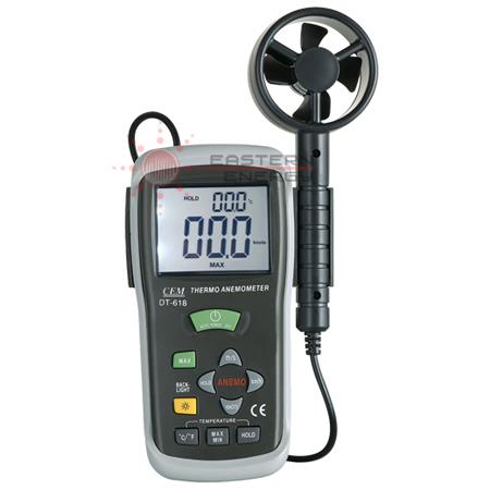 Anemometer Air Velocity Meter เครื่องวัดความเร็วลม อุณหภูมิ DT-618,เครื่องวัดความเร็วลม และอุณหภูมิ ,CEM,Instruments and Controls/Air Velocity / Anemometer
