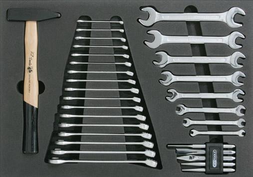 CLASSIC spanner and hammer set,ถาดประแจรวมสำหรับตู้เครื่องมือ,KSTOOLS,Tool and Tooling/Tool Sets