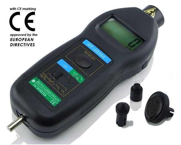 DT03-เครื่องวัดความเร็วรอบ 2in1 Digital Laser/Photo/Contact/Tachometer DT2236C,tachometer,,Instruments and Controls/RPM Meter / Tachometer