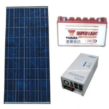 ชุดโซล่าเซลล์ ระบบไฟฟ้าส่องสว่างพลังแสงอาทิตย์ รุ่น 130w ,โซล่าเซลล์ ระบบไฟฟ้าส่องสว่างพลังแสงอาทิตย์,,Energy and Environment/Solar Energy Products/Solar Cells, Solar Panel