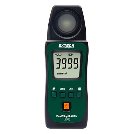 เครื่องวัดแสงยูวี UVA & UVB Light Meter รุ่น Extech UV505,เครื่องวัดแสงยูวี UV Meter ,EXTECH,Energy and Environment/Environment Instrument/UV Meter