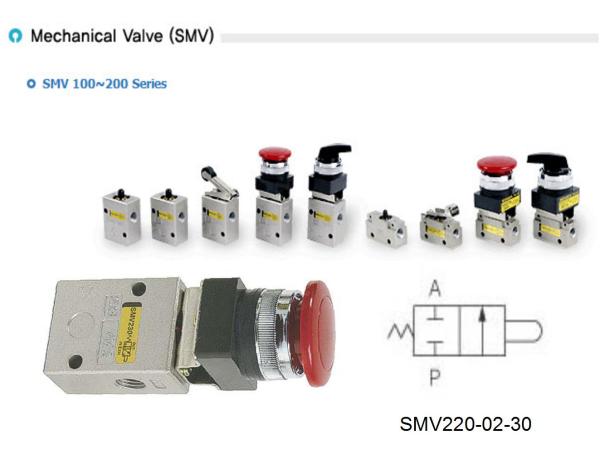 SKP MECHANICAL VALVE 2/2  1/4" SMV220-02-30,SMV220,SKP,Machinery and Process Equipment/Machinery/Pneumatic Machine