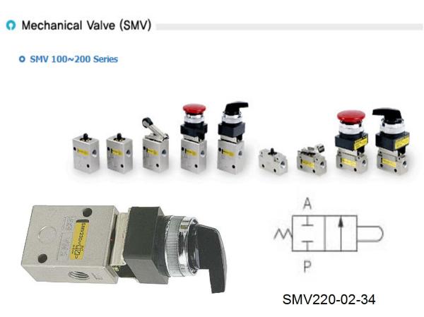 SKP MECHANICAL VALVE 2/2  1/4" SMV220-02-34,SMV220,SKP,Machinery and Process Equipment/Machinery/Pneumatic Machine