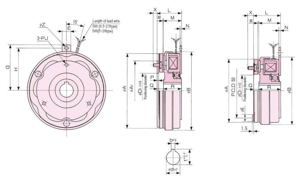 SINFONIA Electromagnetic Clutch NC-5-T