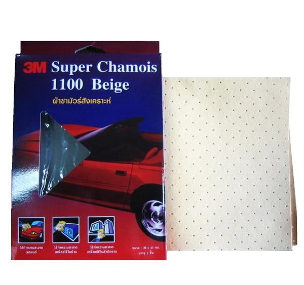 3M Super Chamois 1100 Beige ผ้าชามัวร์สังเคราะห์ 38x43 cm.,3M ผ้าชามัวร์, 3M super chamois 1100 beige, 3M ผ้าชามัวร์,3M,Plant and Facility Equipment/Cleaning Equipment and Supplies/Cleaners