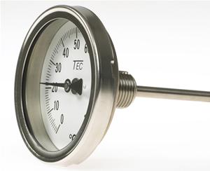 Bi-Metal Thermometer TEC Model BL3,Bi-Metal Thermometer,TEC,Instruments and Controls/Thermometers