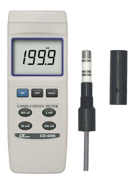 เครื่องวัดค่านำไฟฟ้าConductivity Meter (4 rings conductivity probe),ค่าการนำไฟฟ้า , conductivity meter , CD-4306,Lutron,Instruments and Controls/Meters