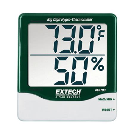เครื่องวัดอุณหภูมิ ความชื้น Big Digit Hygro รุ่น 445703,เครื่องวัดอุณหภูมิ, ความชื้น,Thermo,Hygrometer,EXTECH,Instruments and Controls/Thermometers