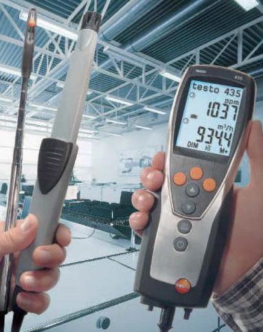 Multifunction เครื่องวัดค่าอุณหภูมิ ความชื้นสัมพัทธ์ ความเร็วลม CO2,Multifunction  testo 435-1 435-2 435-3 435-4,Testo,Instruments and Controls/Measuring Equipment